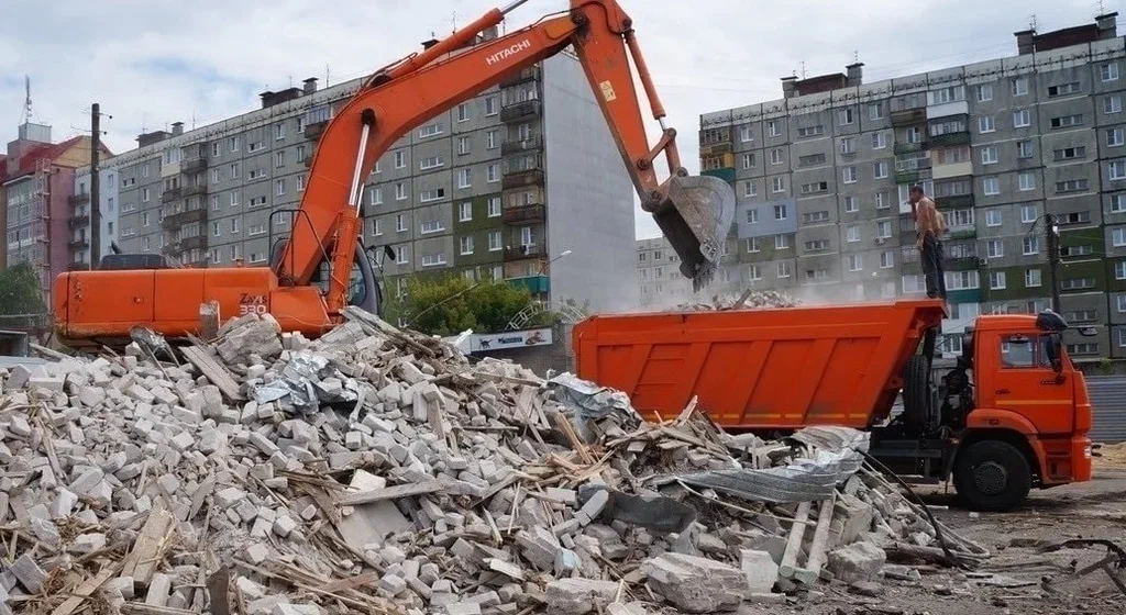 Профессиональный вывоз строительного мусора в Мценске в октябре