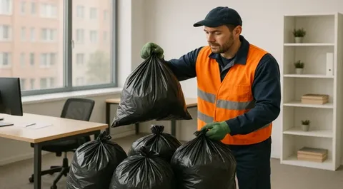 Уборка и вывоз мусора после мероприятий в Мценске в октябре